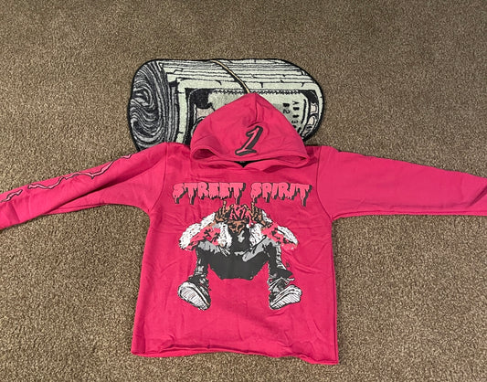 Pink street spirit hoodie