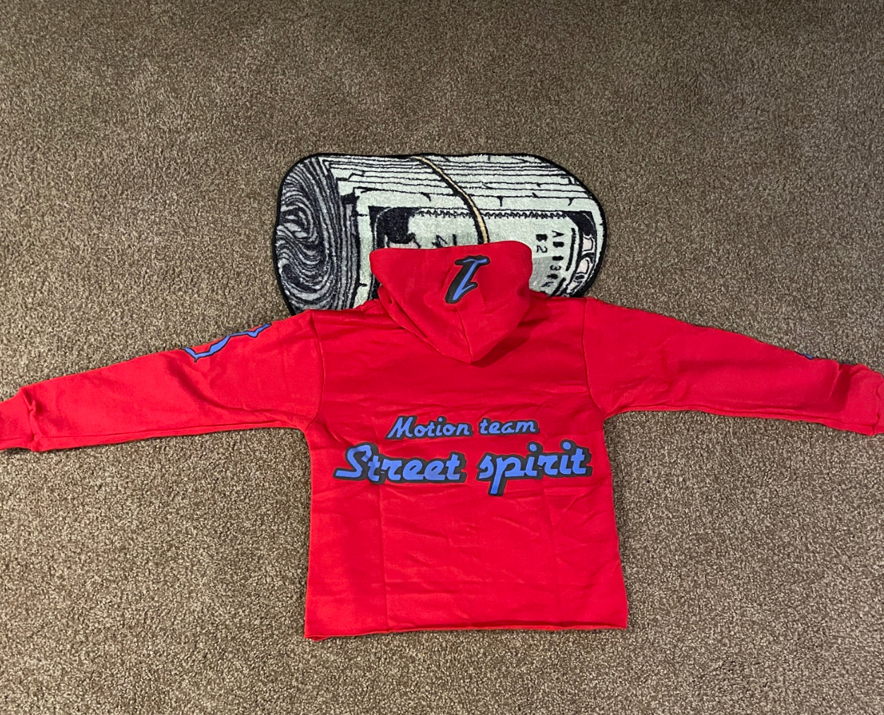 Red street spirit hoodie